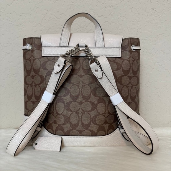 Disney X Coach Elle Backpack In Signature Canvas With Dumbo - Picture 3 of 12